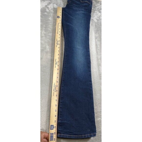Abercrombie & Fitch Emma Low Rise Jeans Stretch Dark Wash Bootcut Size 2L - Picture 16 of 16